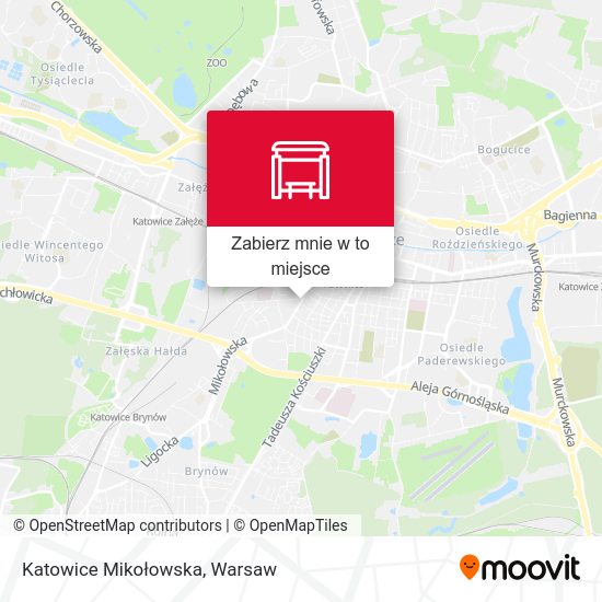 Mapa Katowice Mikołowska