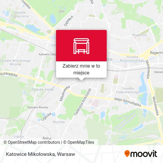 Mapa Katowice Mikołowska