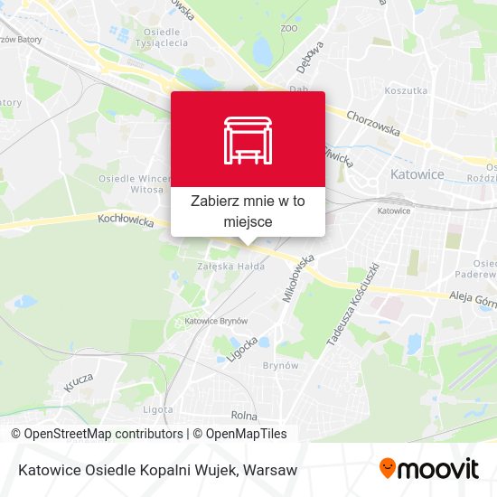 Mapa Katowice Osiedle Kopalni Wujek