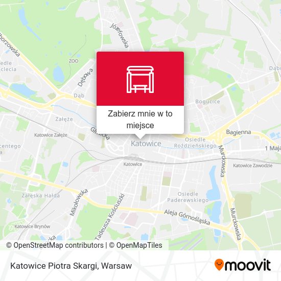 Mapa Katowice Piotra Skargi