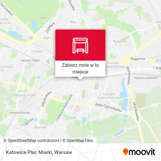 Mapa Katowice Plac Miarki