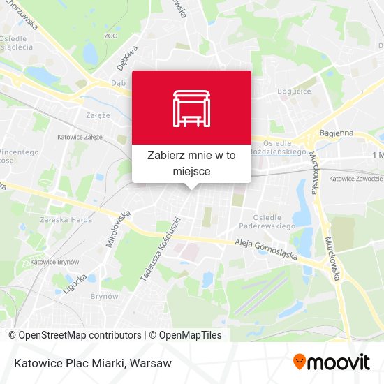 Mapa Katowice Plac Miarki