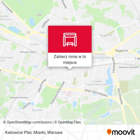 Mapa Katowice Plac Miarki