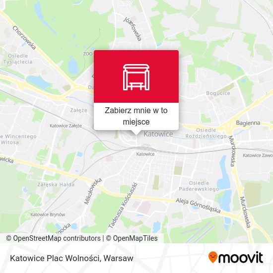 Mapa Katowice Plac Wolności