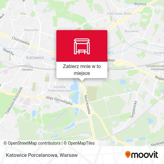 Mapa Katowice Porcelanowa