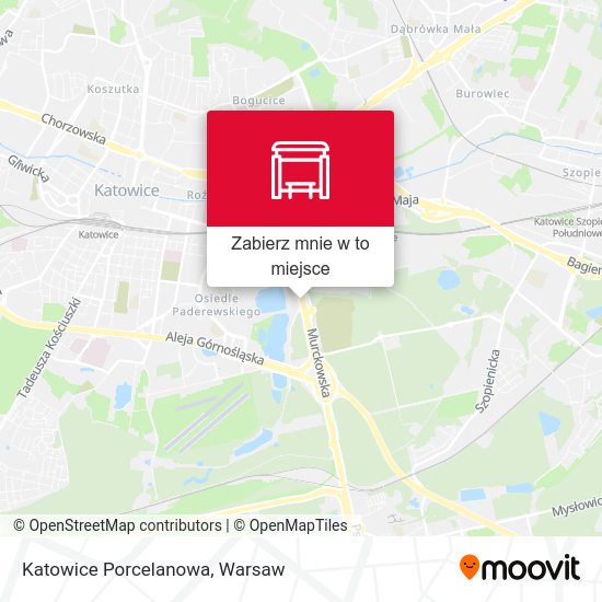 Mapa Katowice Porcelanowa