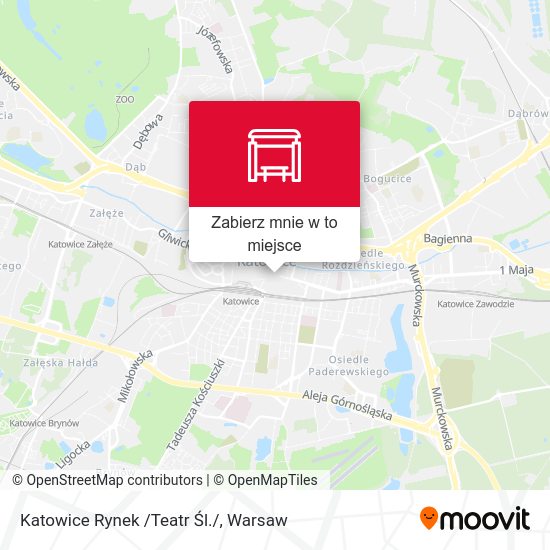 Mapa Katowice Rynek /Teatr Śl./