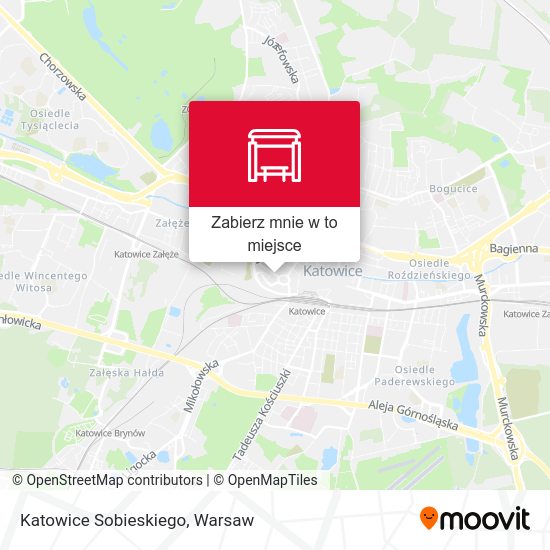 Mapa Katowice Sobieskiego