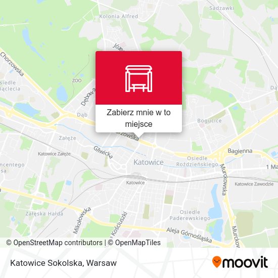 Mapa Katowice Sokolska