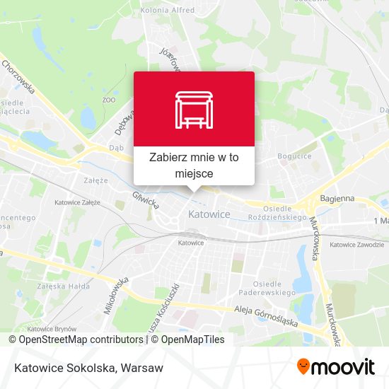 Mapa Katowice Sokolska