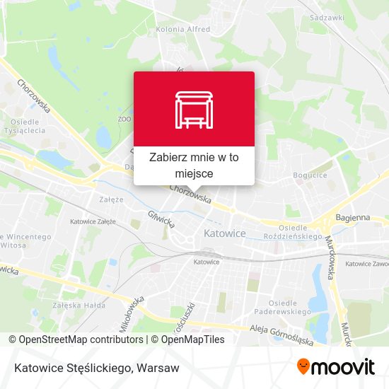 Mapa Katowice Stęślickiego