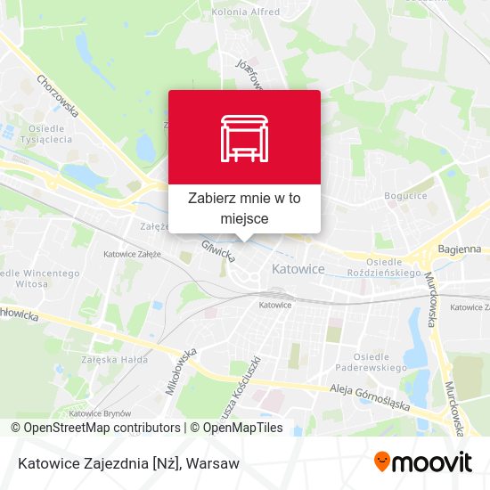 Mapa Katowice Zajezdnia [Nż]