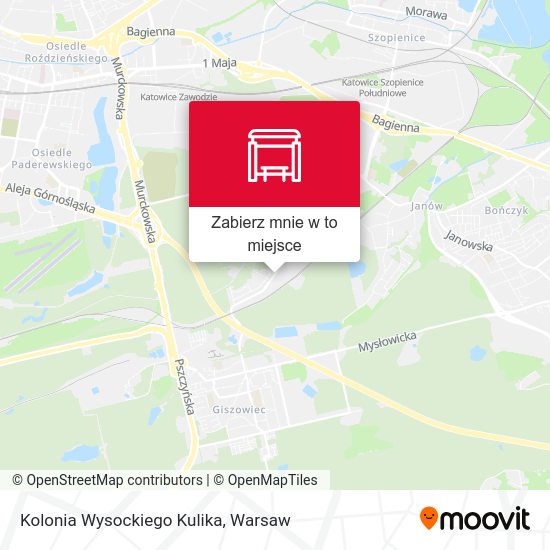 Mapa Kolonia Wysockiego Kulika