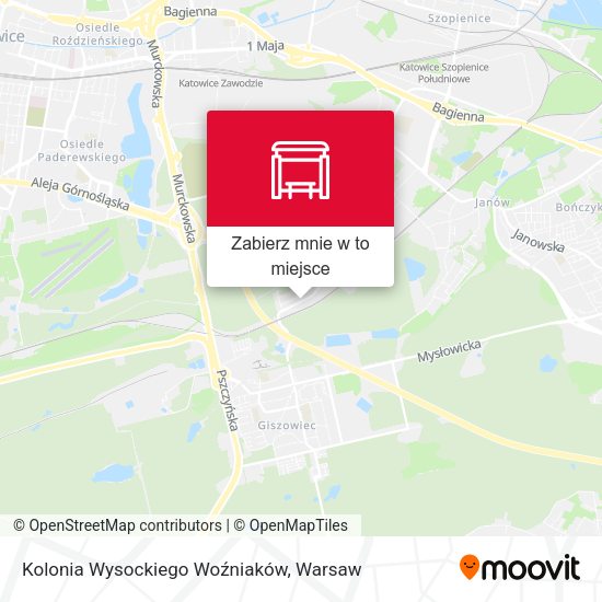 Mapa Kolonia Wysockiego Woźniaków