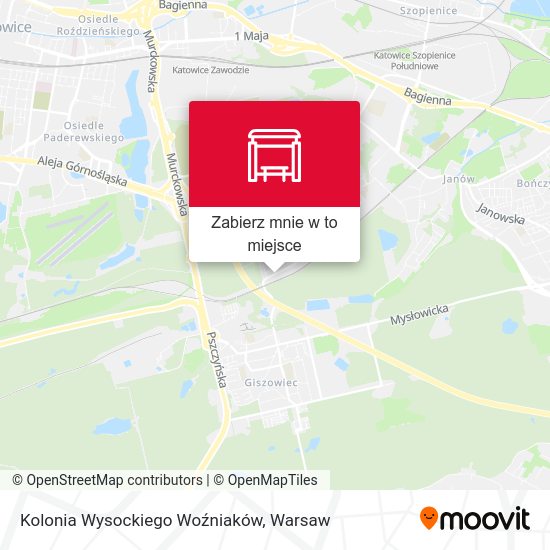 Mapa Kolonia Wysockiego Woźniaków