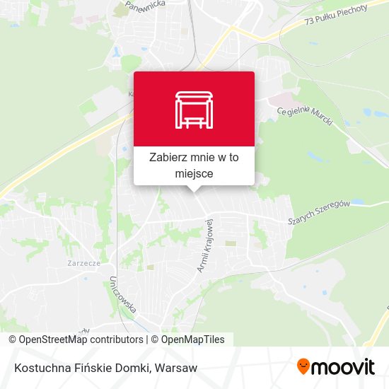 Mapa Kostuchna Fińskie Domki