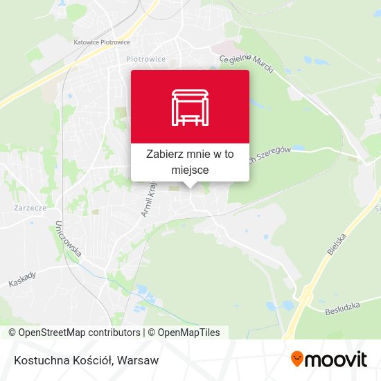 Mapa Kostuchna Kościół