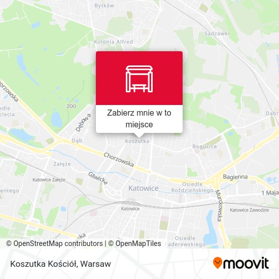 Mapa Koszutka Kościół