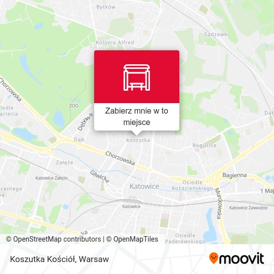 Mapa Koszutka Kościół