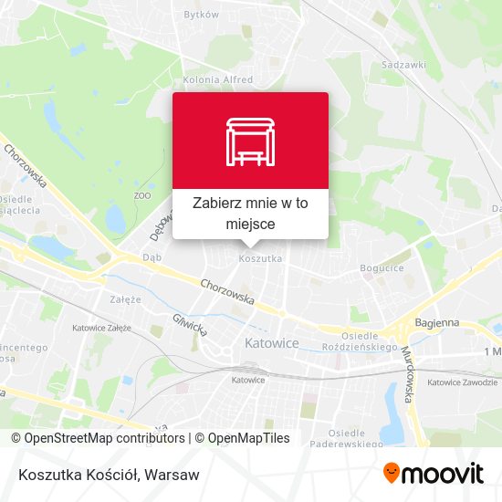 Mapa Koszutka Kościół