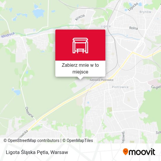 Mapa Ligota Śląska Pętla