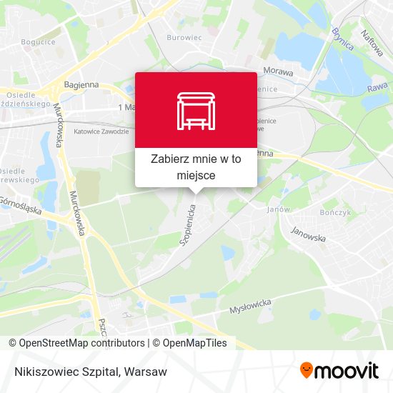 Mapa Nikiszowiec Szpital