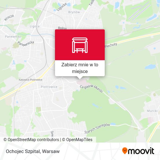 Mapa Ochojec Szpital