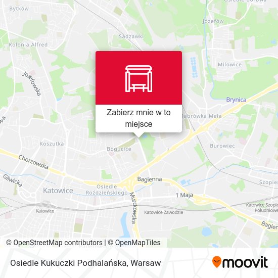 Mapa Osiedle Kukuczki Podhalańska