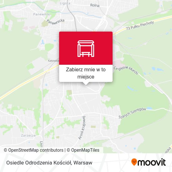 Mapa Osiedle Odrodzenia Kościół