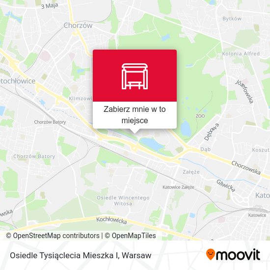 Mapa Osiedle Tysiąclecia Mieszka I