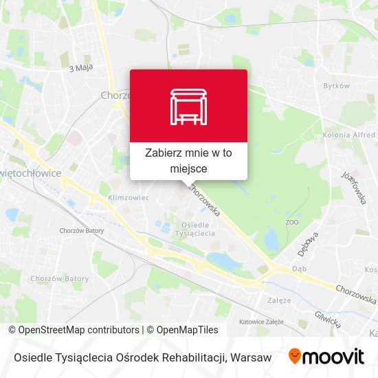 Mapa Osiedle Tysiąclecia Ośrodek Rehabilitacji