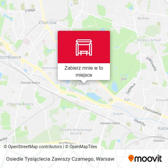 Mapa Osiedle Tysiąclecia Zawiszy Czarnego