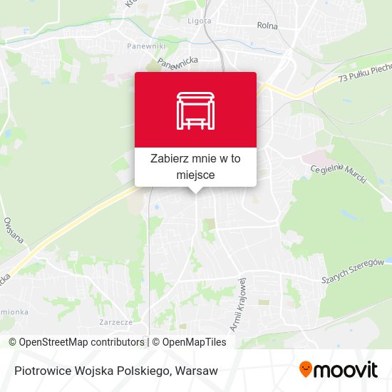 Mapa Piotrowice Wojska Polskiego