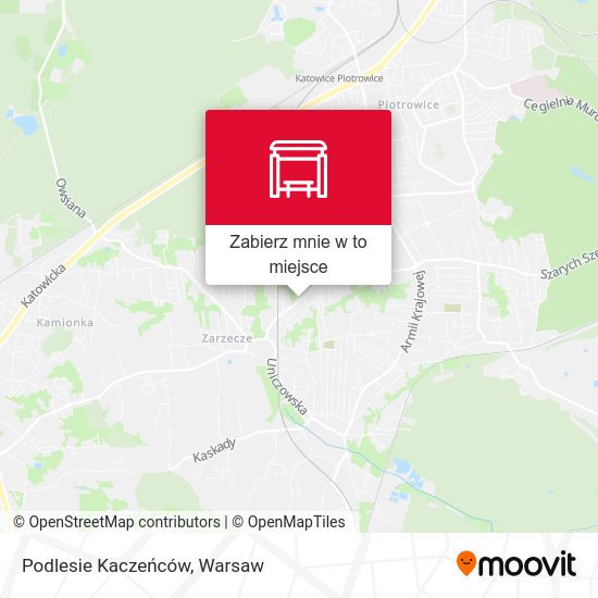 Mapa Podlesie Kaczeńców