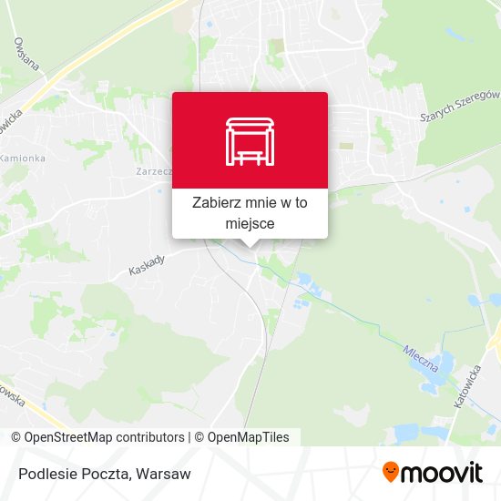 Mapa Podlesie Poczta