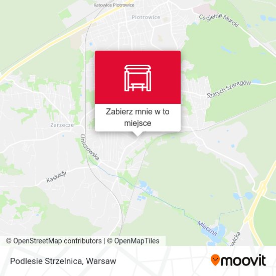 Mapa Podlesie Strzelnica