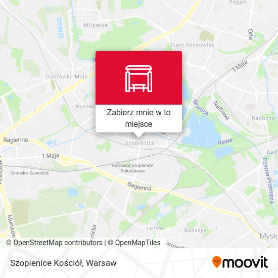 Mapa Szopienice Kościół