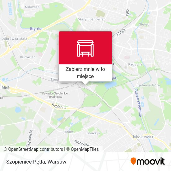 Mapa Szopienice Pętla