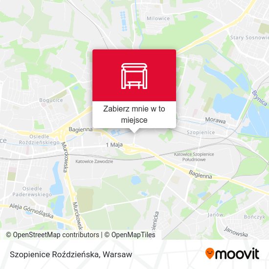 Mapa Szopienice Roździeńska