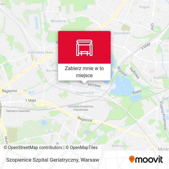 Mapa Szopienice Szpital Geriatryczny