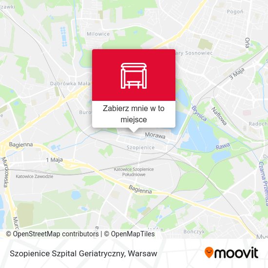 Mapa Szopienice Szpital Geriatryczny