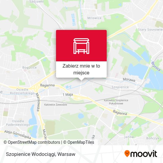 Mapa Szopienice Wodociągi