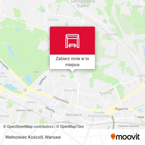 Mapa Wełnowiec Kościół