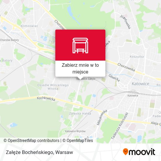 Mapa Załęże Bocheńskiego