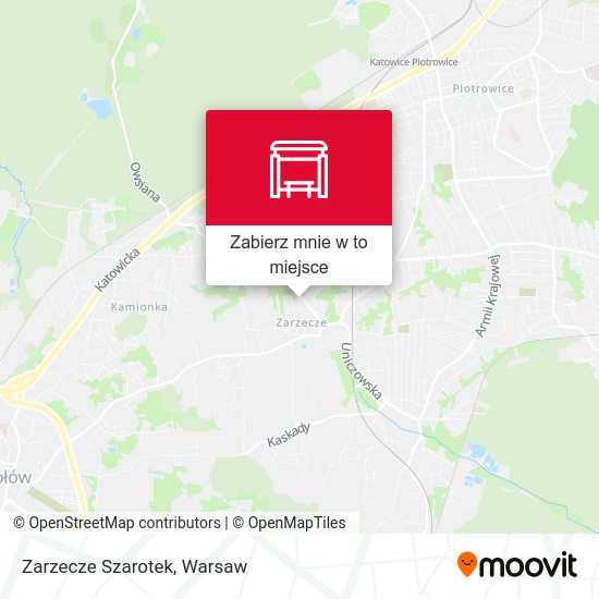 Mapa Zarzecze Szarotek