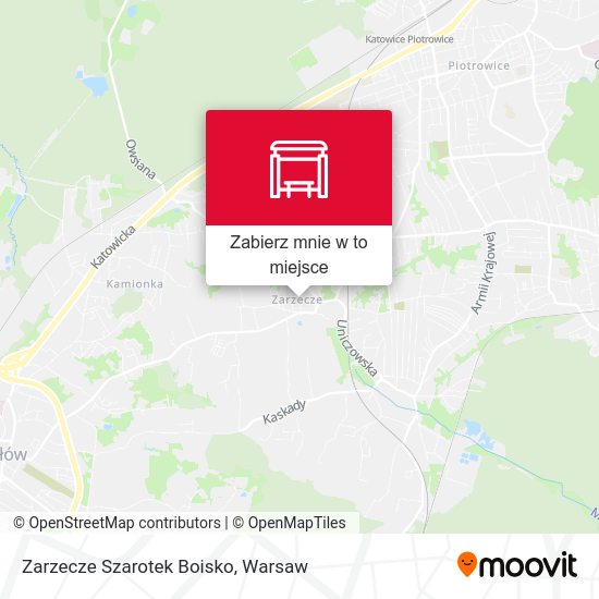 Mapa Zarzecze Szarotek Boisko