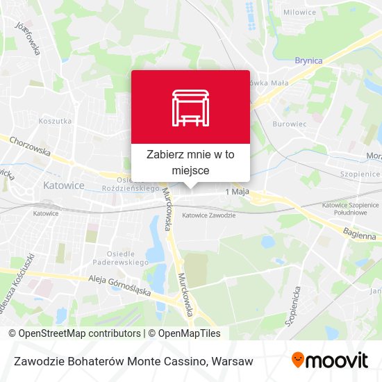 Mapa Zawodzie Bohaterów Monte Cassino