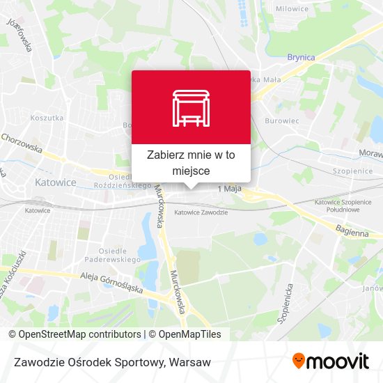 Mapa Zawodzie Ośrodek Sportowy