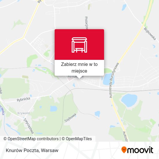 Mapa Knurów Poczta