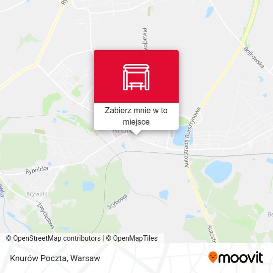 Mapa Knurów Poczta